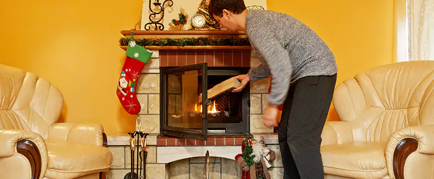 Rusted Metal Fireplace Restoration in El Dorado, Arkansas